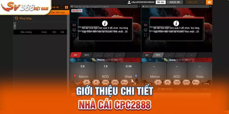 Giới thiệu chi tiết nhà cái CPC2888